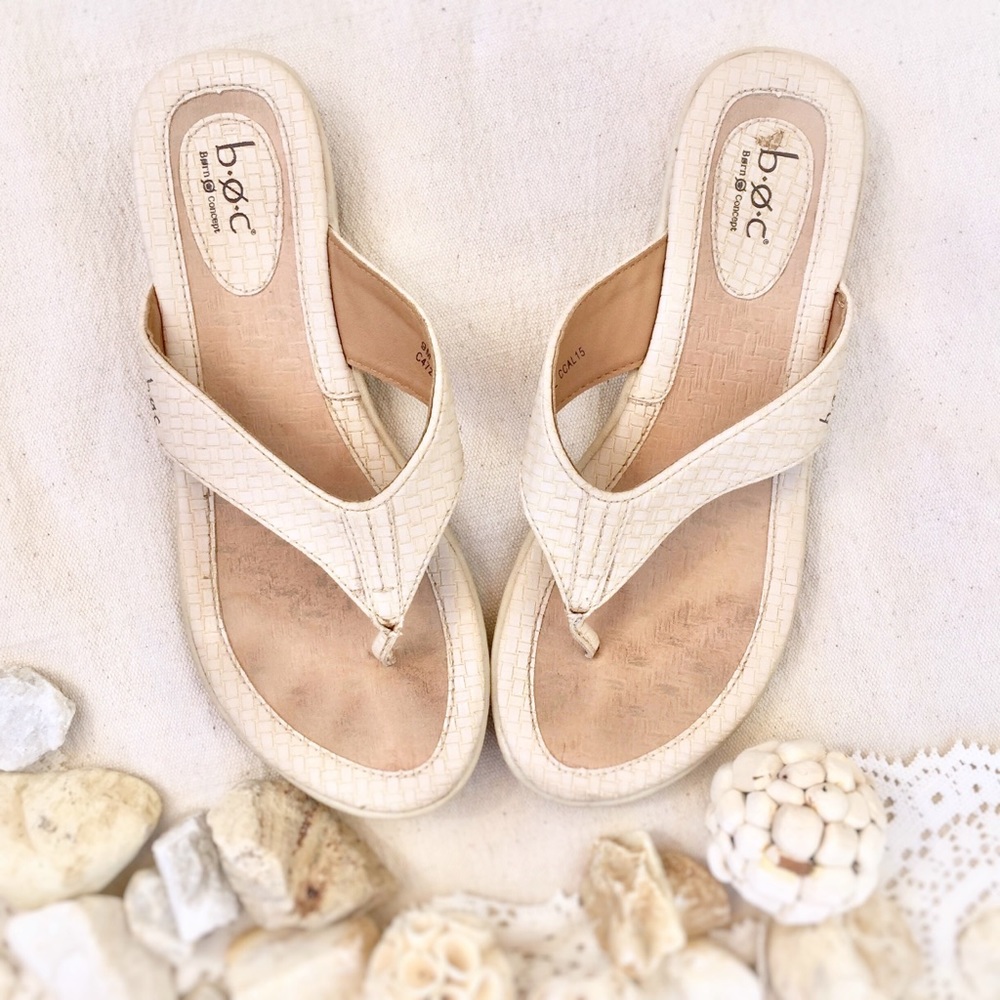B.ø.C. ivory sandals